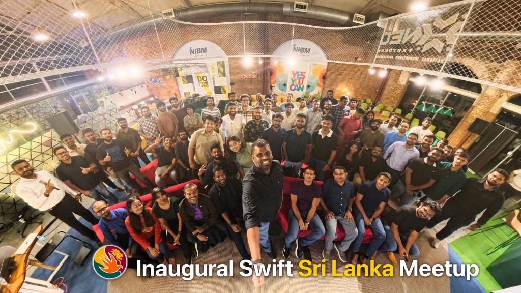 Swift Sri Lanka inaugural meetup group photo